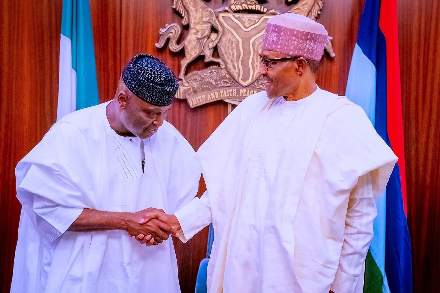 Buhari Receives Ekiti Governor-Elect, Says Things Getting Better With APC